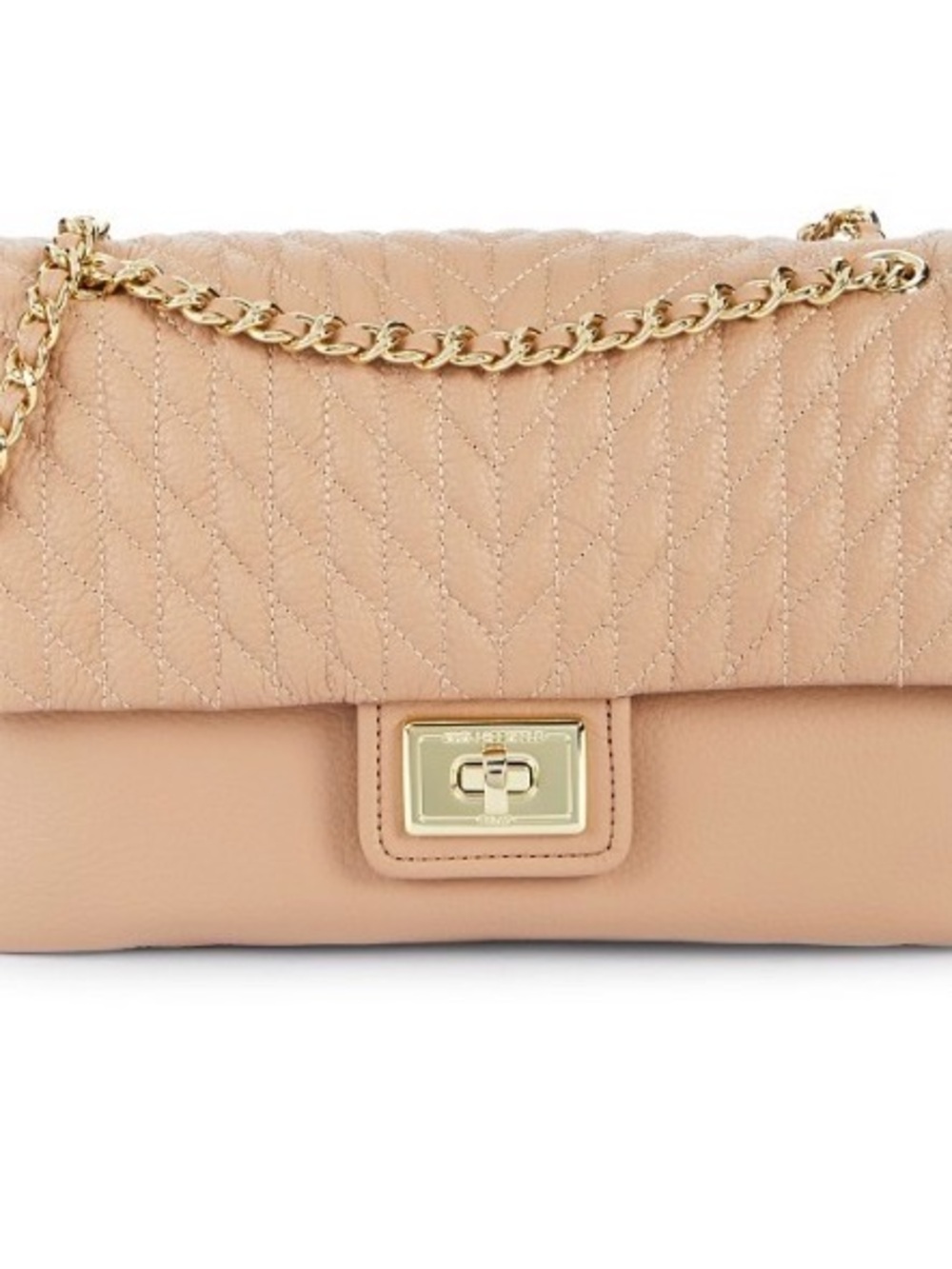 Karl Lagerfeld Paris Agyness Quilted Leather Flap